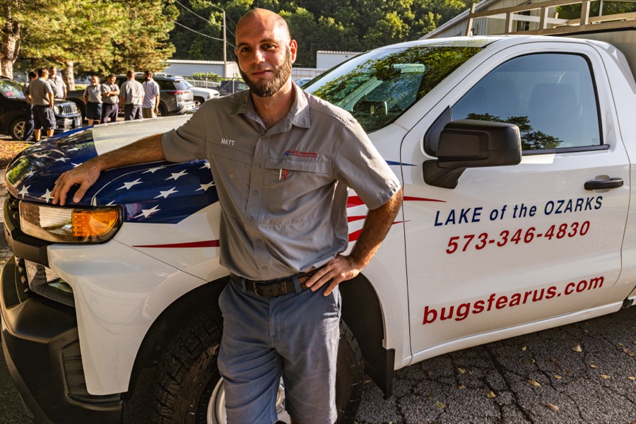 Matt Negretti, All American pest control technician at the Lake of the Ozarks